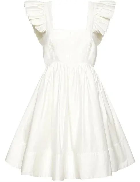 Aje Midsummer Mini Dress White Size 6 photo 6