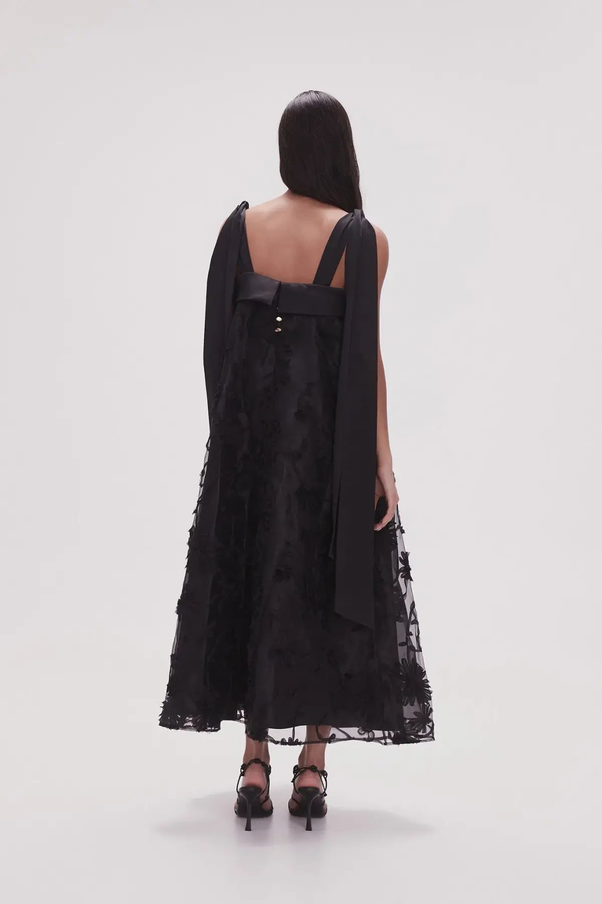 Aje Ursula Midi Dress in Black Size 12 photo 5