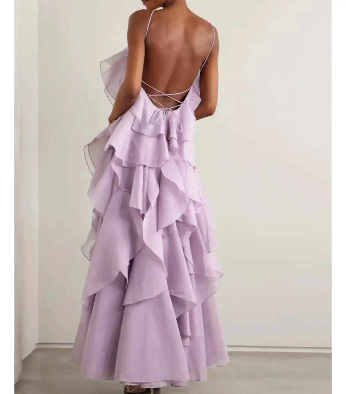 Aje Pandorea Layered Maxi Dress Purple Size AU 12 photo 2