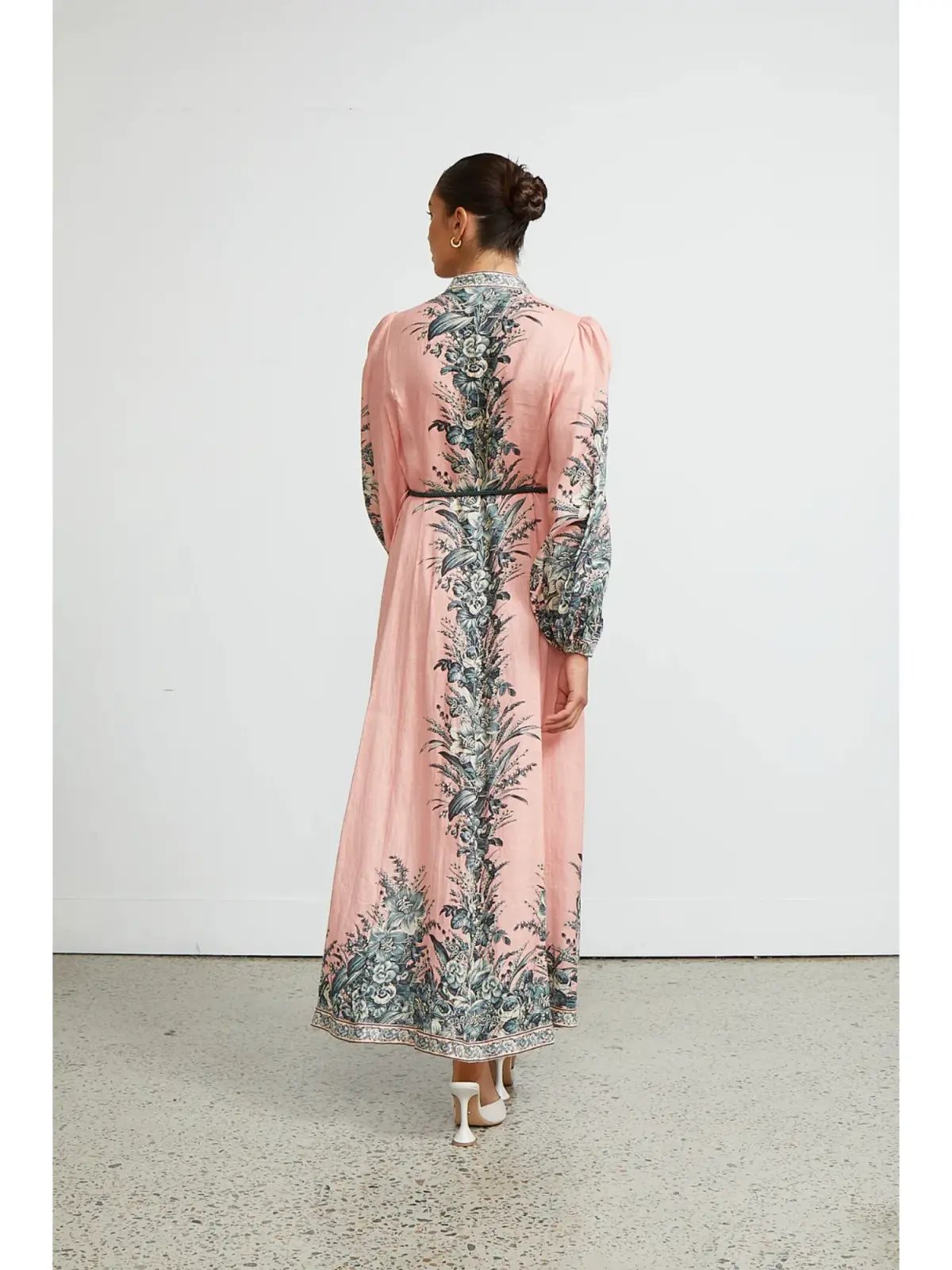 Zimmermann Moonshine Billow Long Sleeve Dress Pink Size 1 / AU 10 photo 2