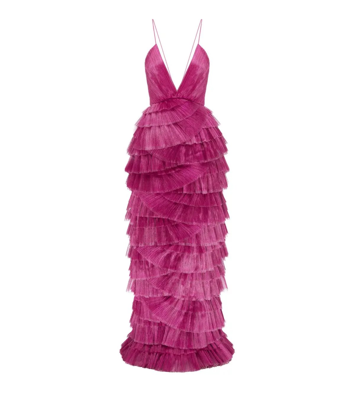 Alice McCall Making Me Blush Tiered Ruffle Gown Pink Size AU 8 photo 6