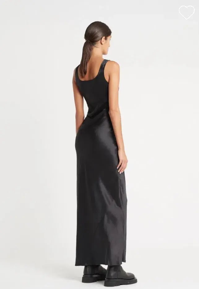 Sir the Label Editta Silk Bias Cut Maxi Dress Black Size 8 photo 8