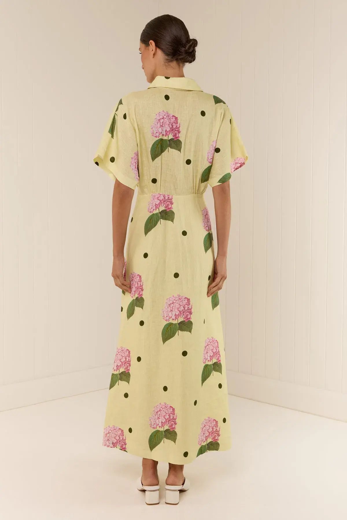 Palm Noosa Jasmine Dress Yellow Floral Size AU 12 photo 2