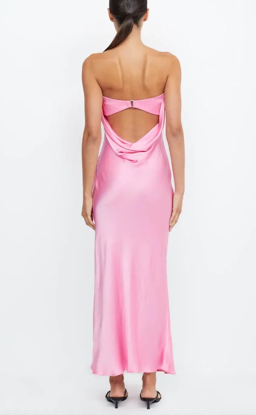 Bec & Bridge Moon Dance Strapless Dress Candy Pink Size 12 photo 3