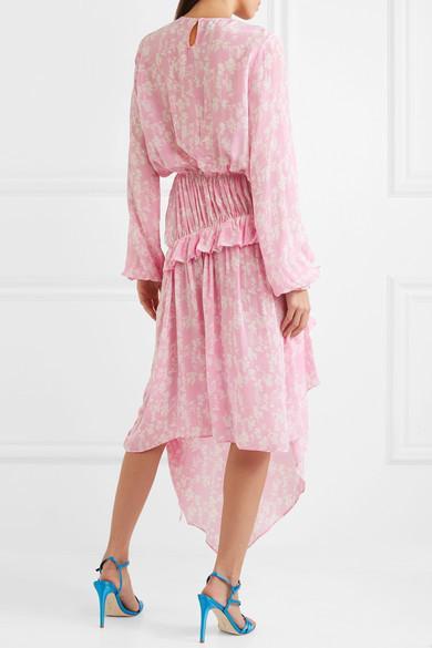 Preen Line Eden Floral Print Ruffle-Trimmed Crepe Dress photo 2