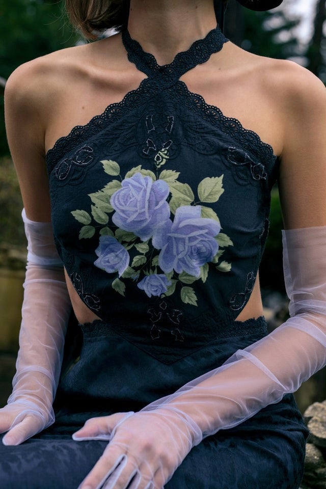 FOR LOVE & LEMONS MATHILDE MAXI DRESS - BLACK photo 8
