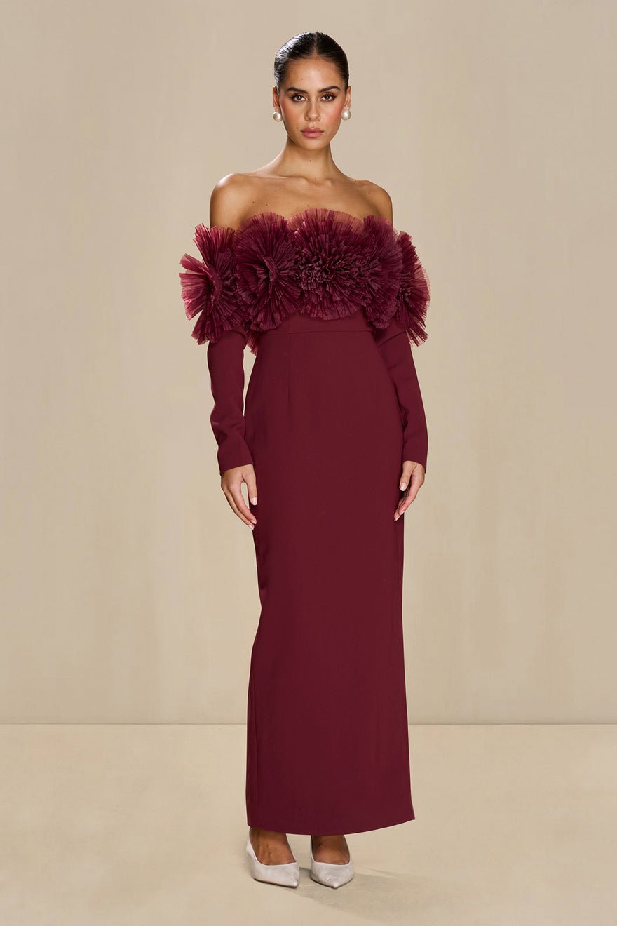 Sonya Siia Dress - Merlot photo 4