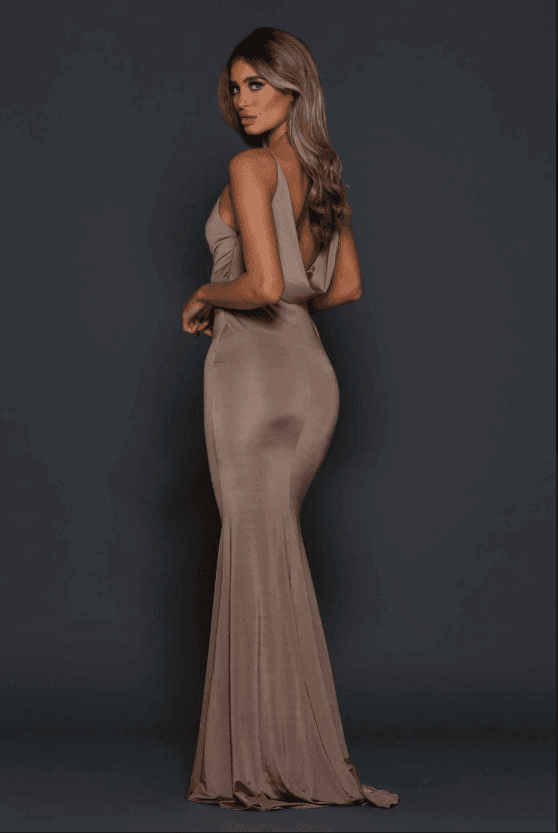 Elle Zeitoune champagne gown size 8 photo 3