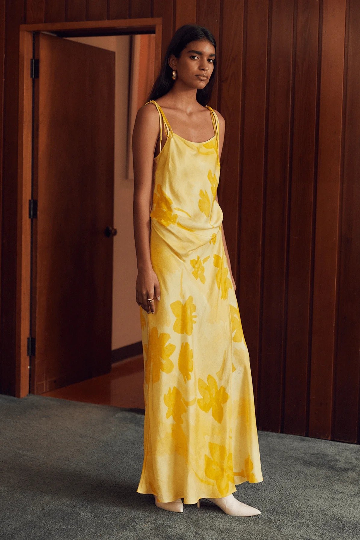 THIRD FORM WILD FLOWER WRAP MAXI SLIP DRESS - FLORAL photo 3