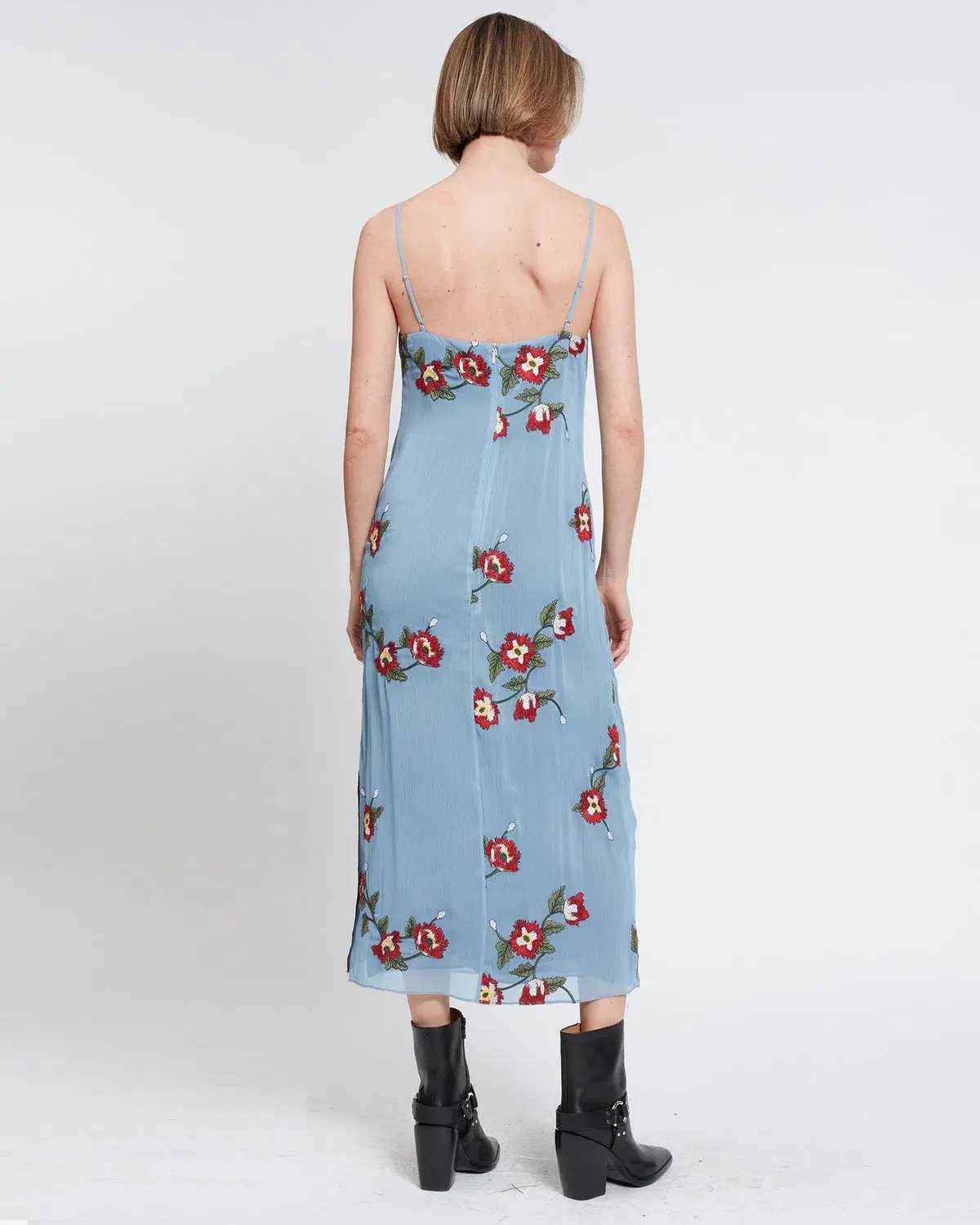Rag & Bone Jolene Floral Slip Dress Blue Size AU 10 photo 4