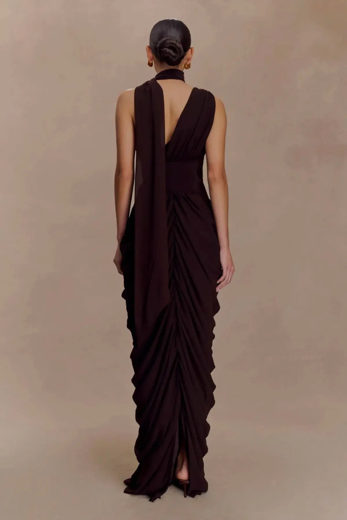 MESHKI - Alex Chiffon Maxi Dress size M photo 2