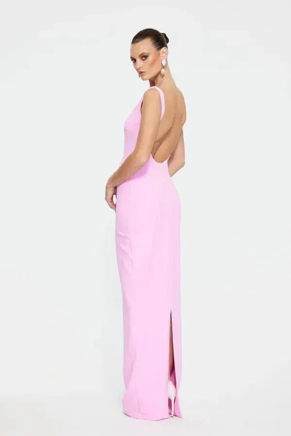Effie Kats Verona Gown In Taffy Pink Size S/Au 8 photo 3
