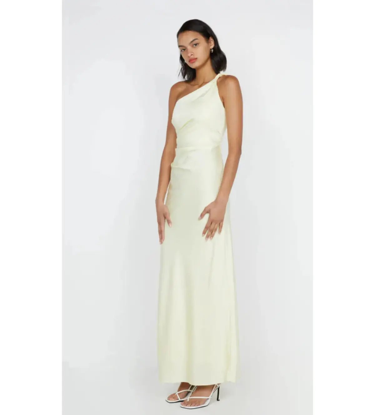 Bec & Bridge Lunetta Asym Dress Ice Yellow Size AU 8 photo 2