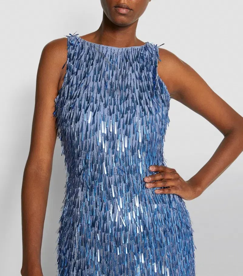 Rachel Gilbert Sequence Dress Blue Size AU 8 photo 2