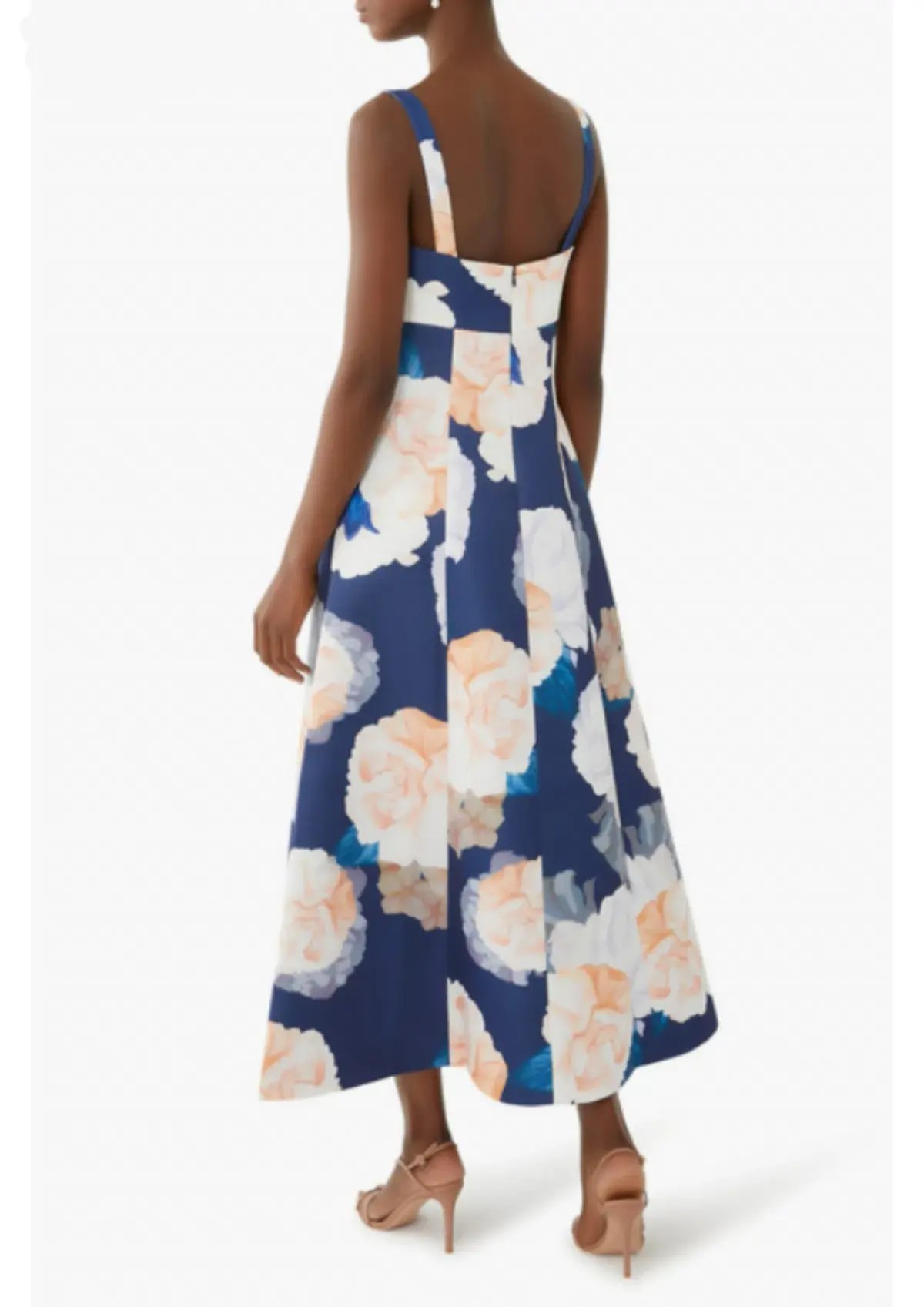 Leo Lin Odette Midi Dress Rosebud Print Size AU 12 photo 2
