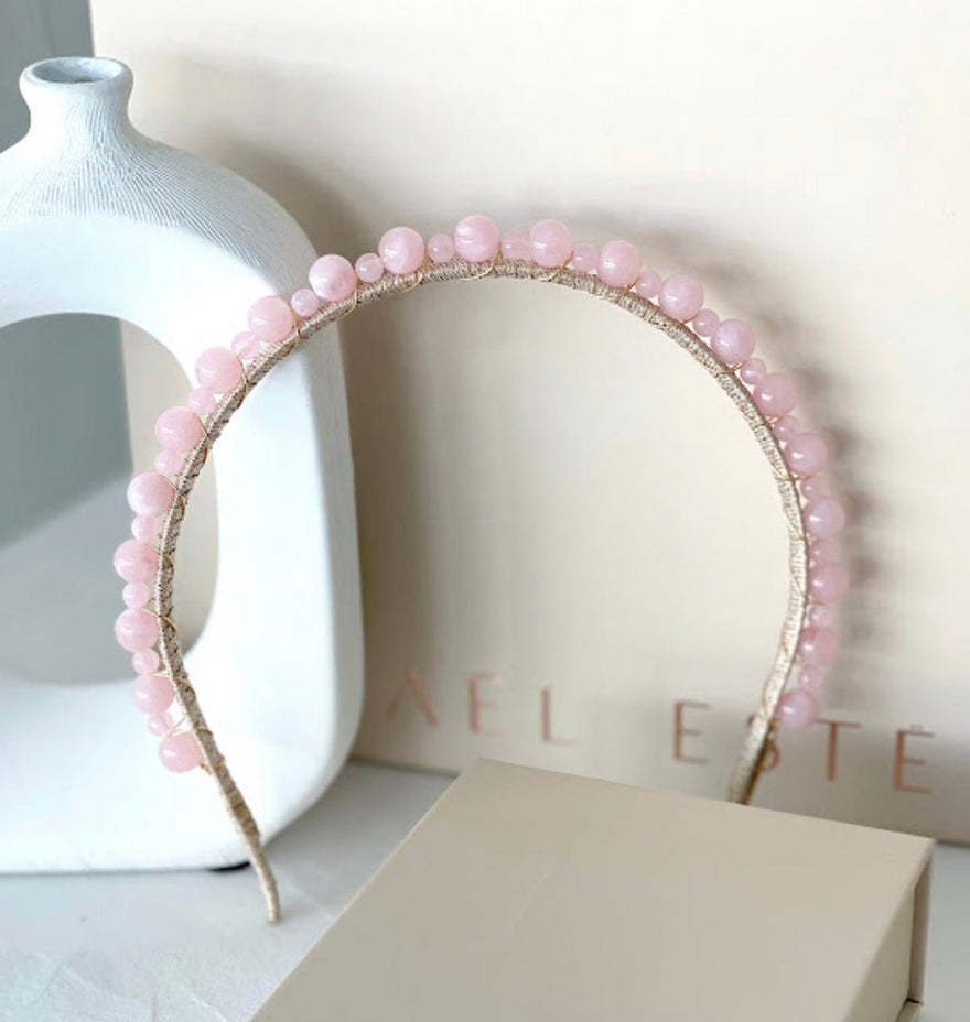 Ashlee Lauren The Layered Gigi Crown | Clear + Pink photo 2