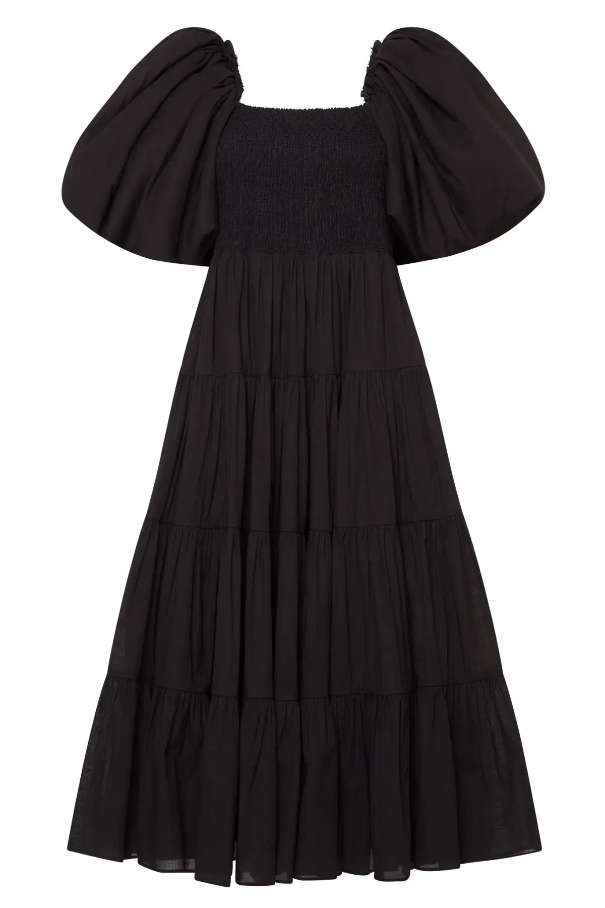 Aje Cherished Midi Dress Black Size 6 photo 4