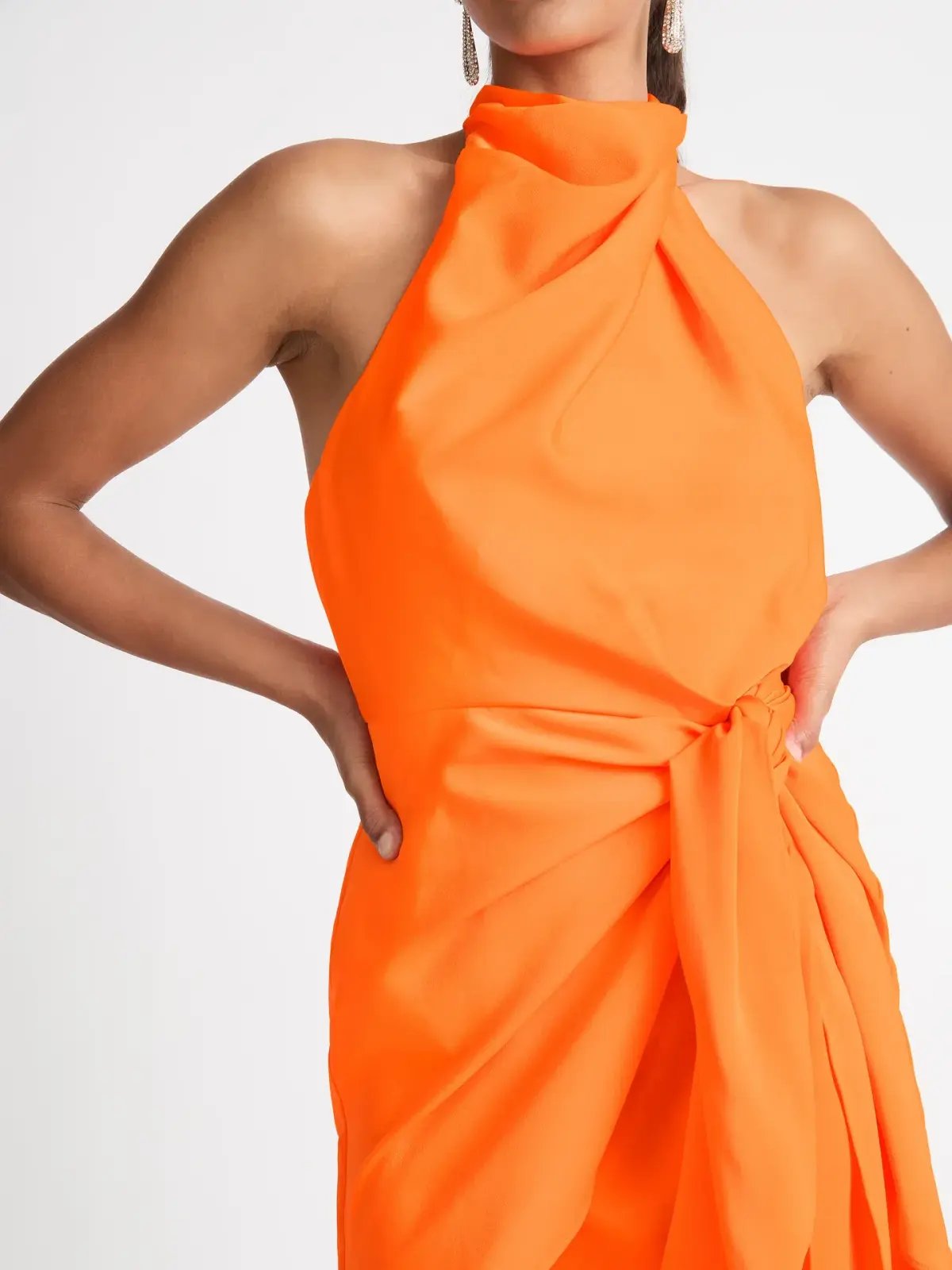 Sheike Mini Eternal Flame Dress Orange Size 14 photo 3