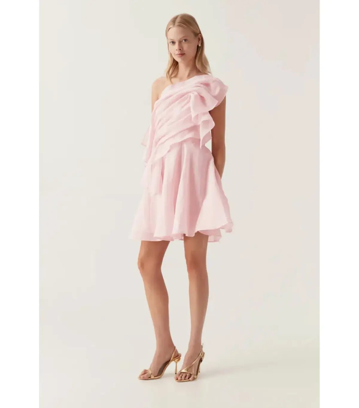 Aje Genesis Mini Dress Soft Pink Size AU 8 photo 2