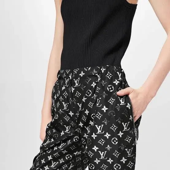 Louis Vuitton Stencil-effect Monogram Jogging Pants Black Size AU 8 photo 2