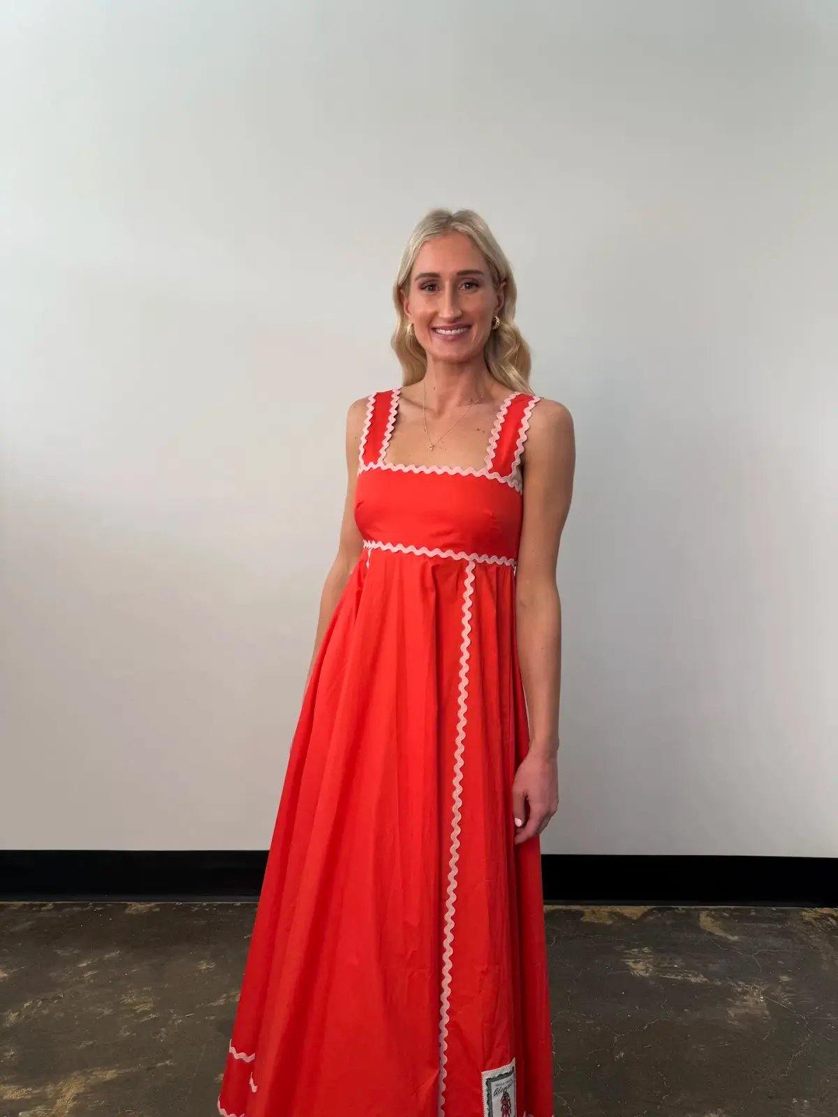 Alemais Contessa Summer Midi Dress Orange Print Size 6 photo 4