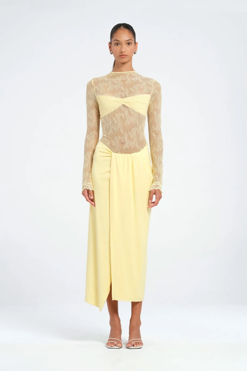 Benni Colton Midi Dress - Butter photo 3