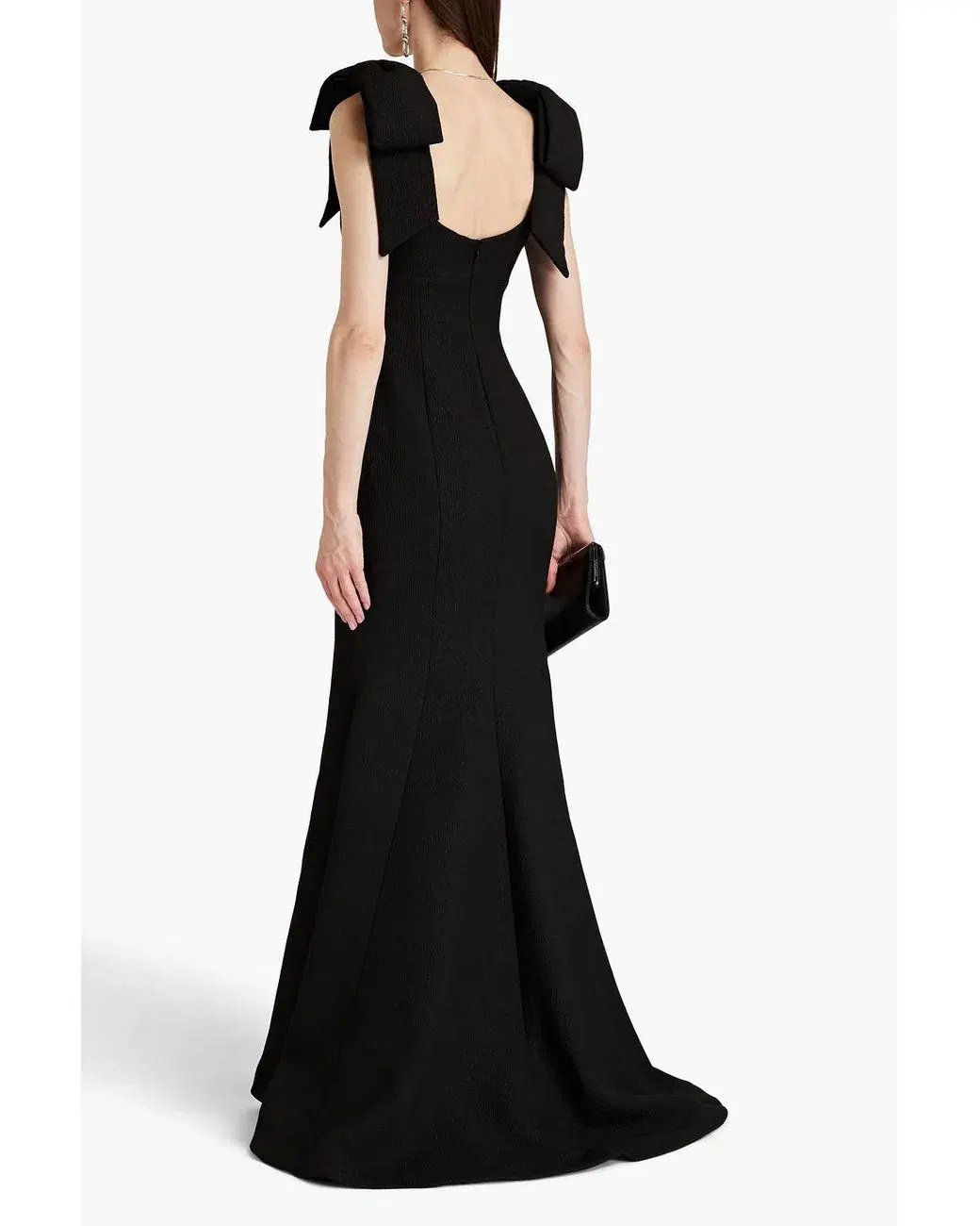 Rebecca Vallance Martini Bow Gown Black Size 10 photo 3