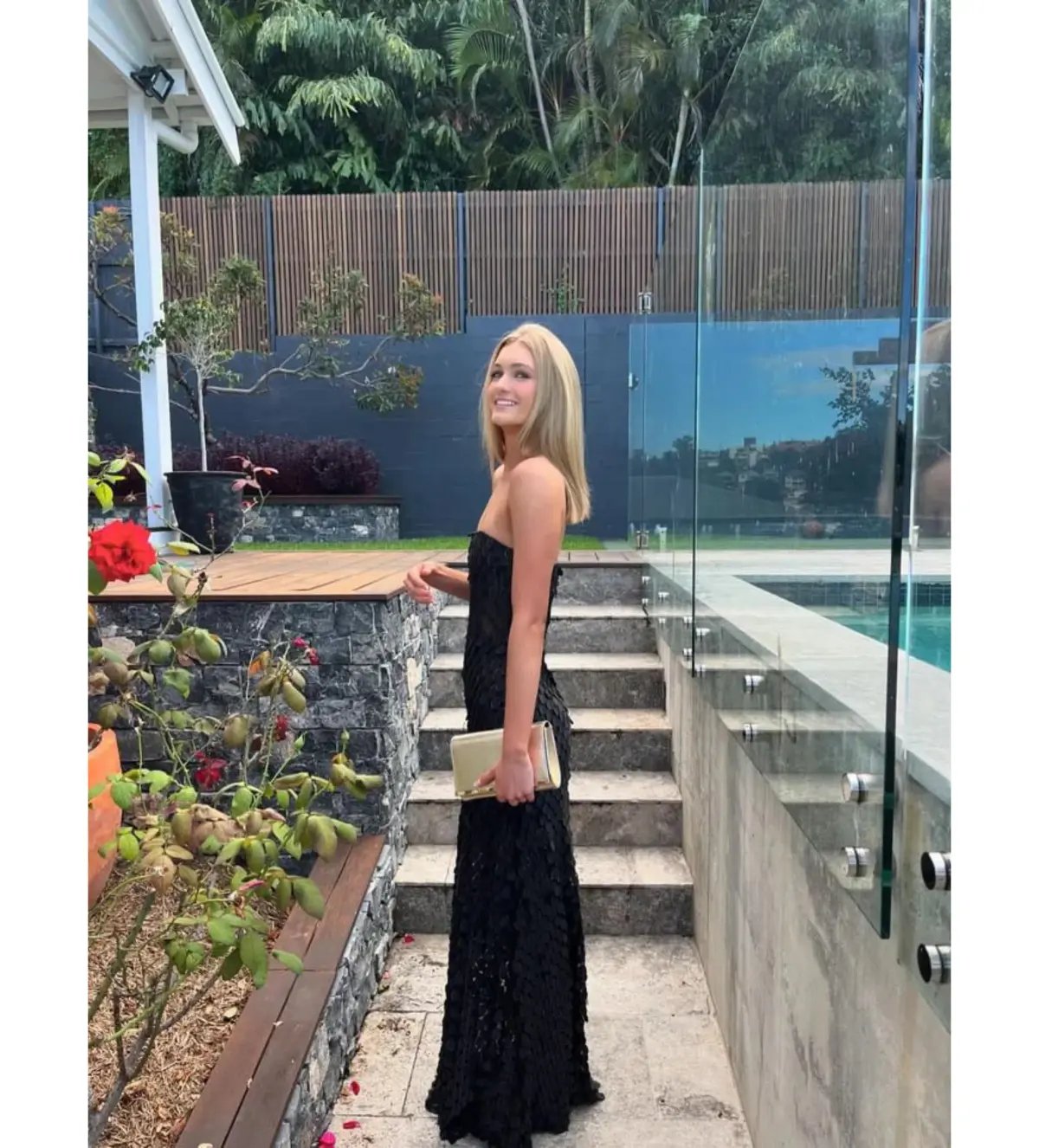 Manning Cartell Supreme Extreme Strapless Gown Black Size AU 8 photo 3