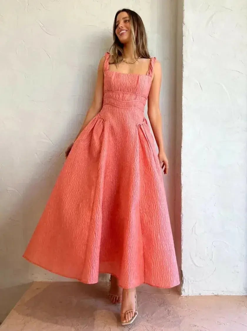 Rachel Gilbert Sophy Strap Dress in Pink Size 8 photo 2