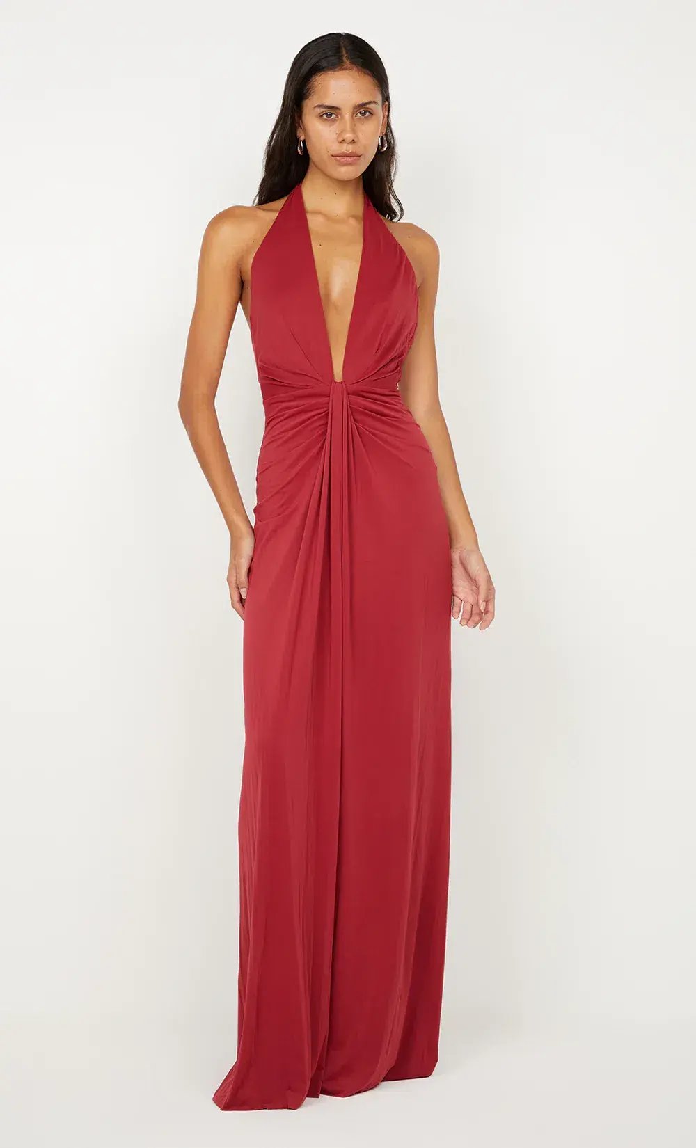 Bec and Bridge Susie Plunge Maxi Dress in Cherry Red Size 6 / XS AU photo 3