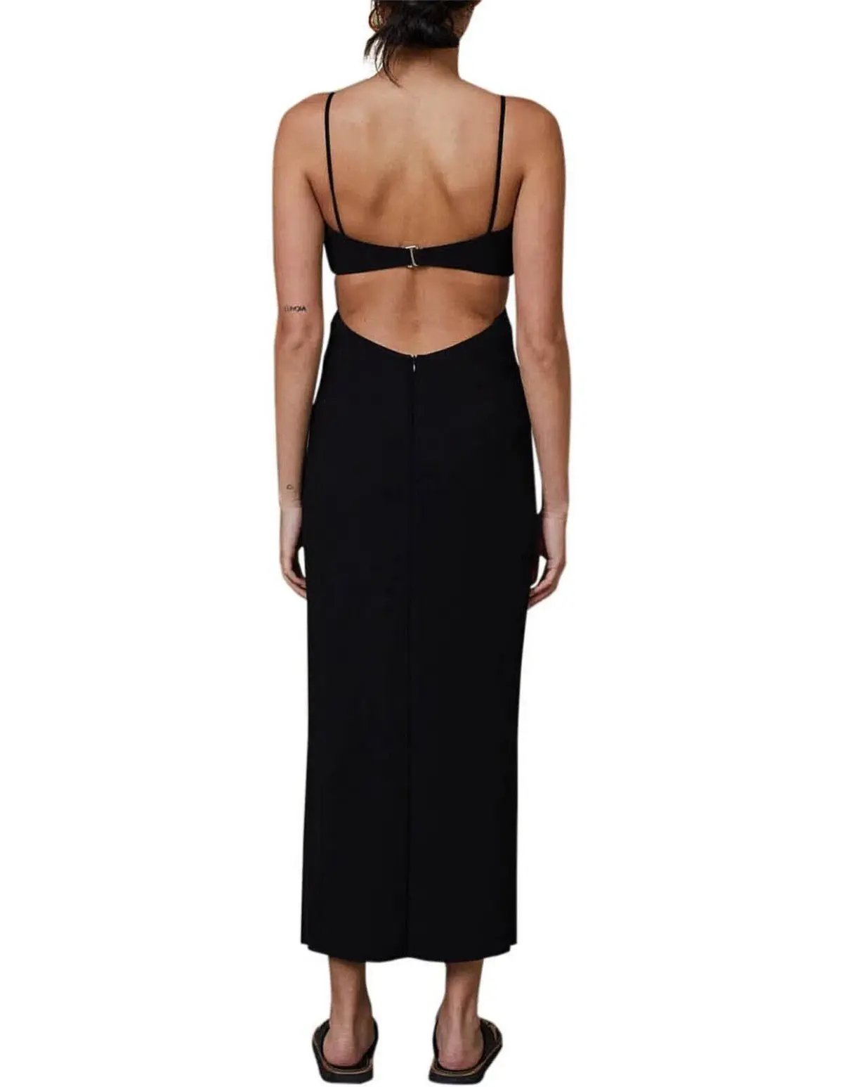 Bec & Bridge Faye Midi Dress Black Size 12 photo 3