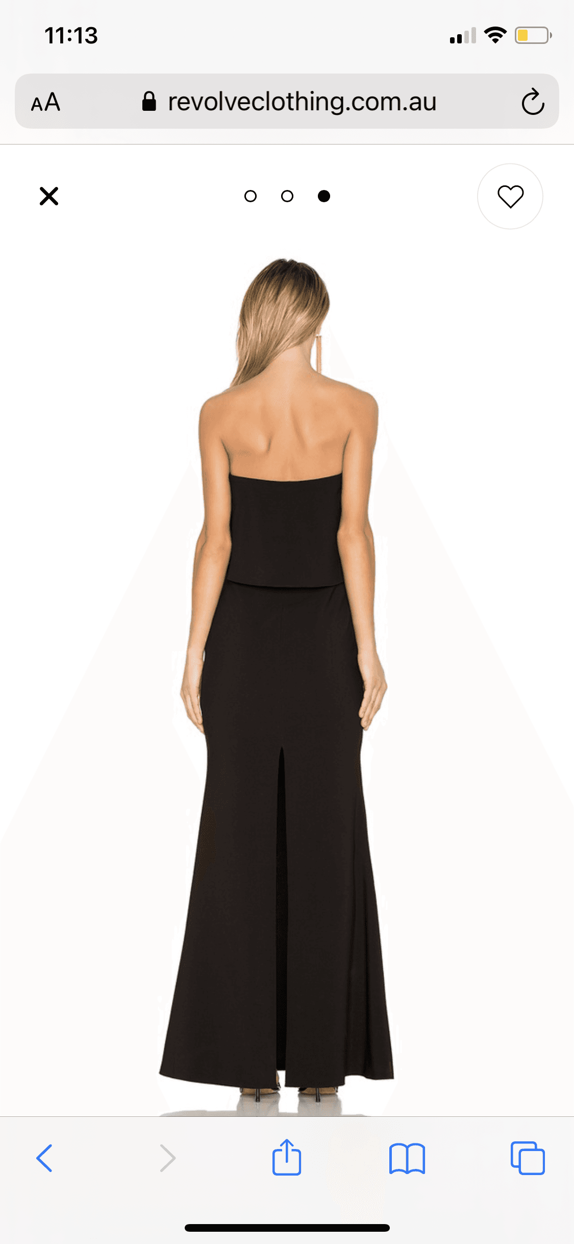 LIKELY driggs gown in black photo 4