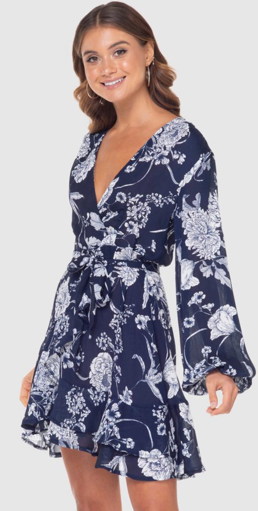 Pilgrim For The Love Mini Dress Floral Size 10 photo 2