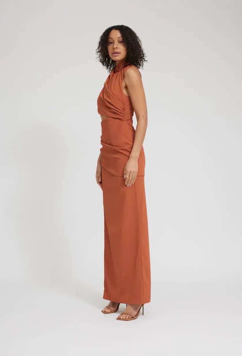 Tojha Gianna Dress Nude Orange Size 6 photo 3