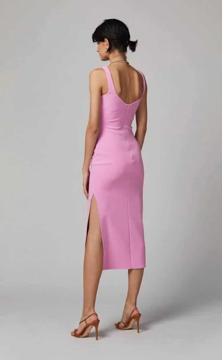Bec & Bridge Joelle Midi in Bubble Gum Pink Size 6 photo 3