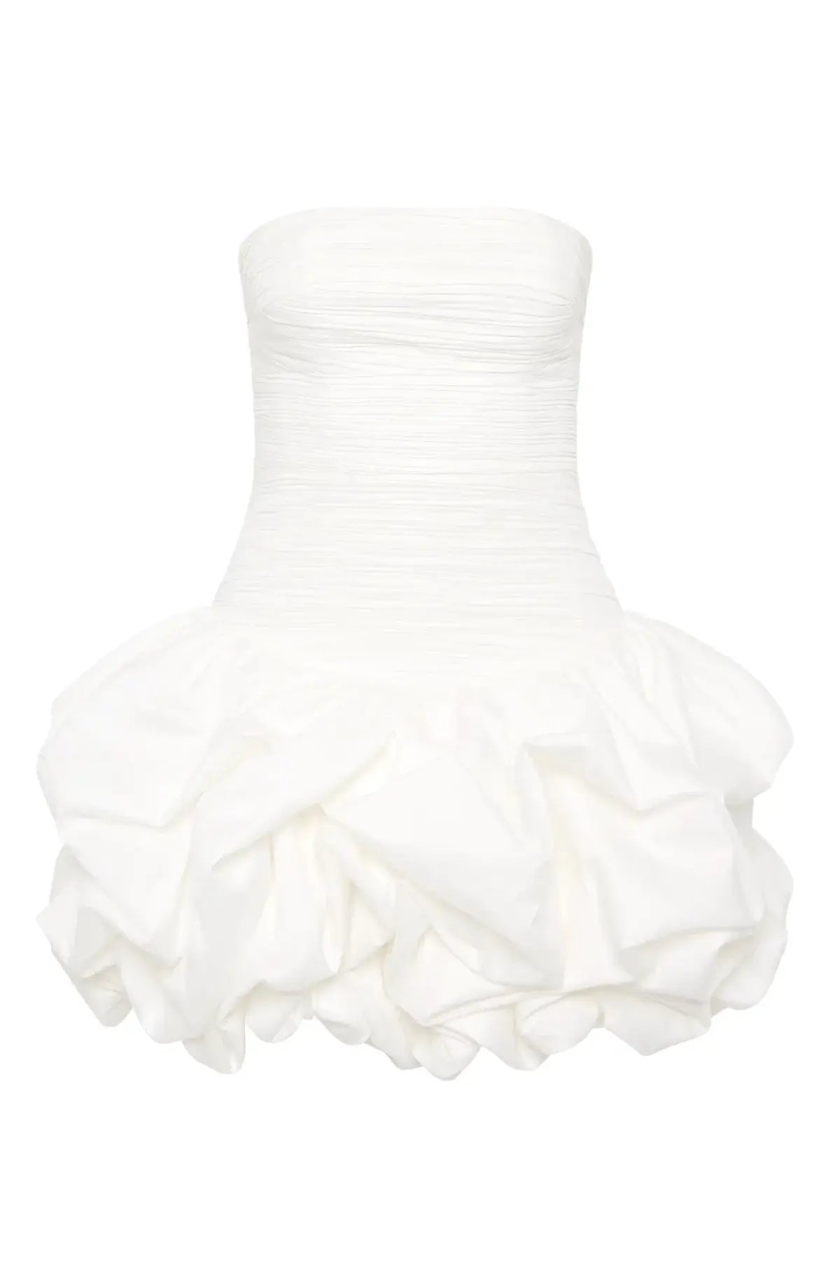 Aje Violette Bubble Hem Mini Dress Ivory Size 10 photo 6