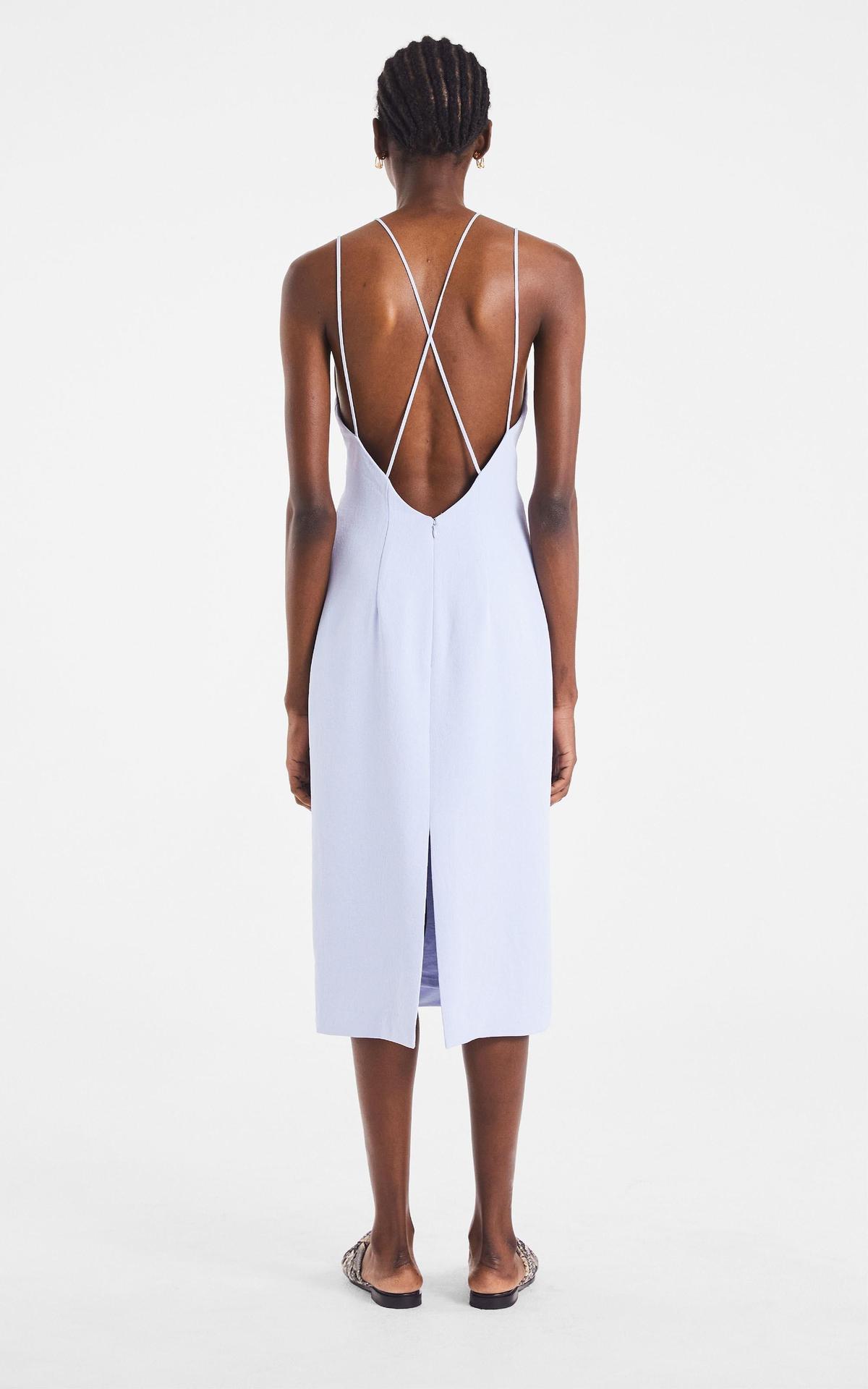 Dion Lee Whitewash Link Slip Dress Blue Size 10 photo 6