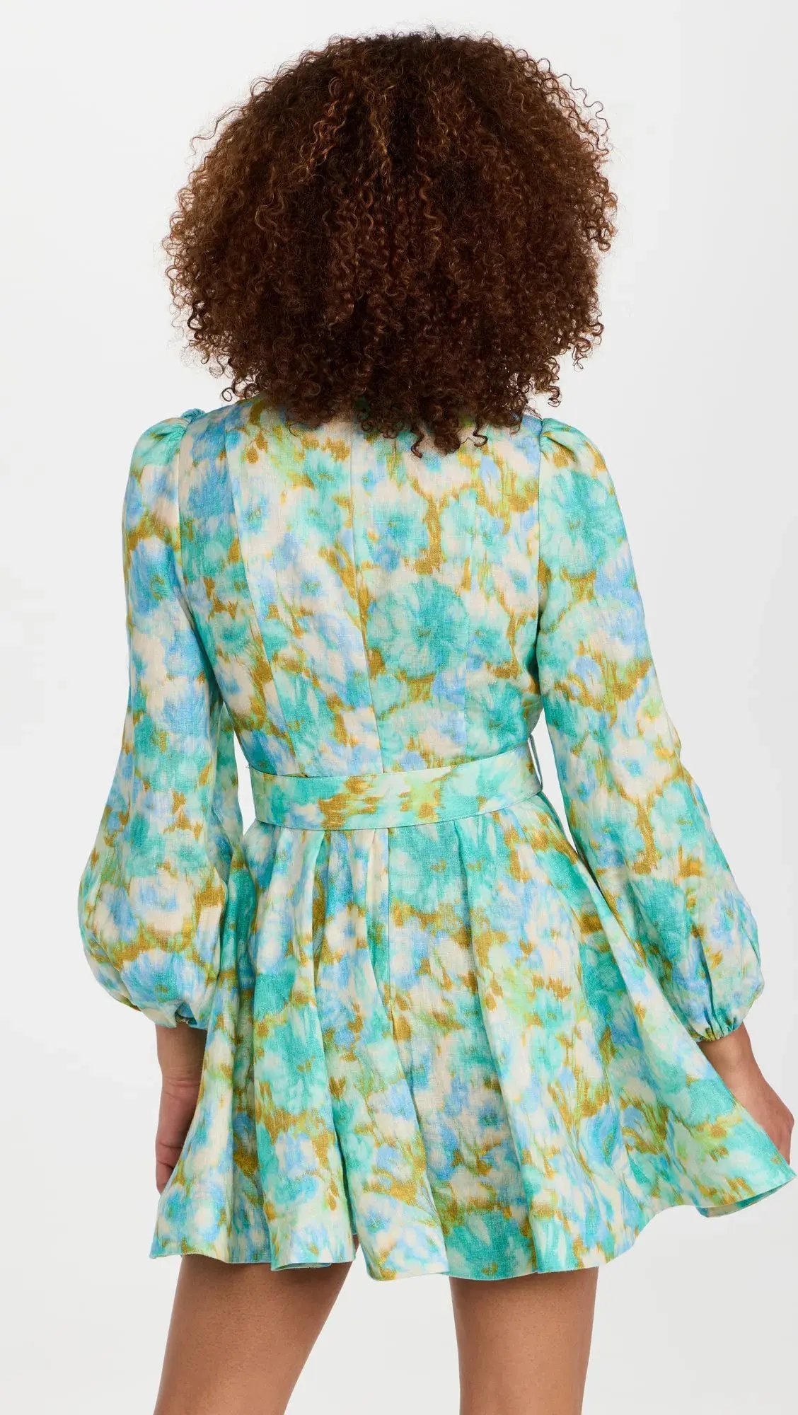 Zimmermann High Tide Buttoned Mini Dress Floral Size 1 / Au 10 photo 4