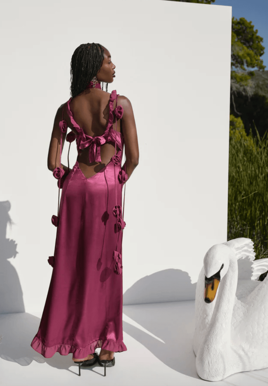 For Love and Lemons Akira Gown in Berry photo 2