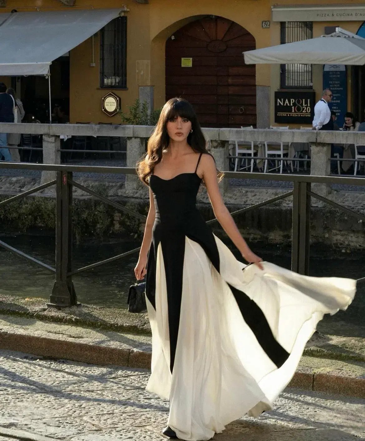 Arcina Ori Paloma Maxi Dress in Black/Cream Size M / AU 10 photo 4