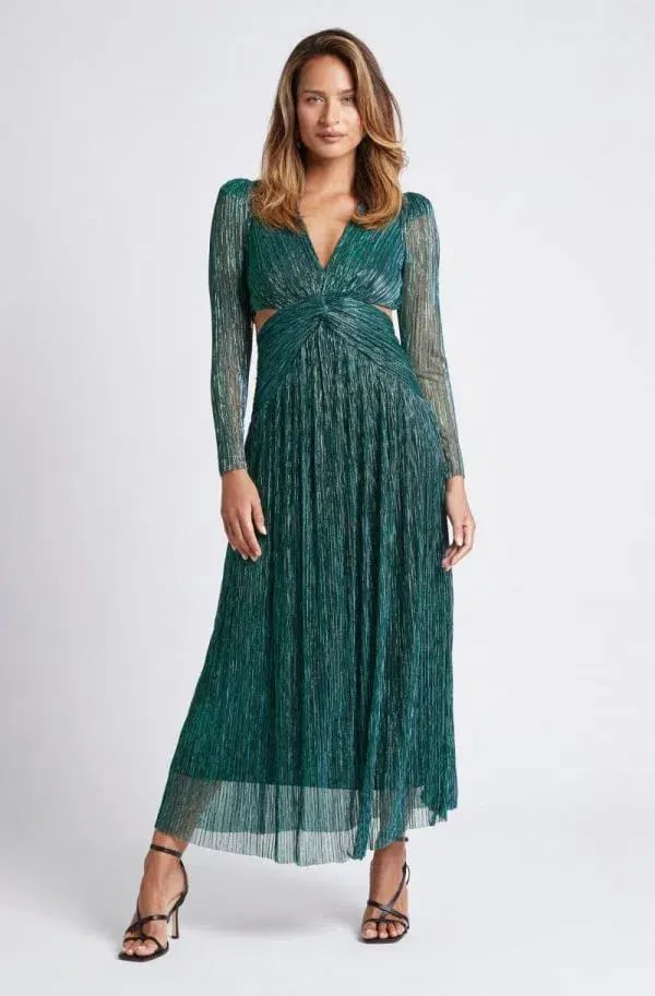 Sheike Millenium Dress Emerald Green Size 10 photo 2