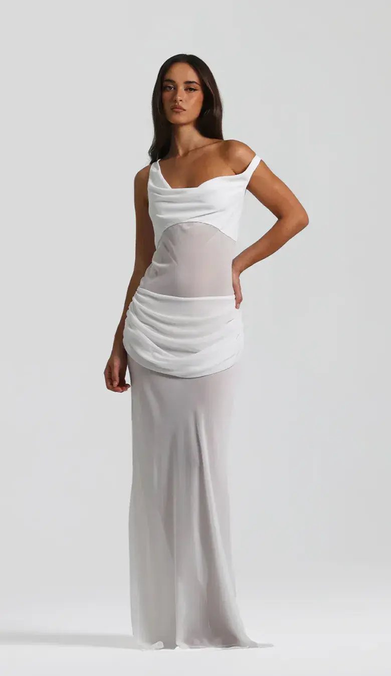 Natalie Rolt Cadence Gown Maxi With Corset White Size 8 photo 2