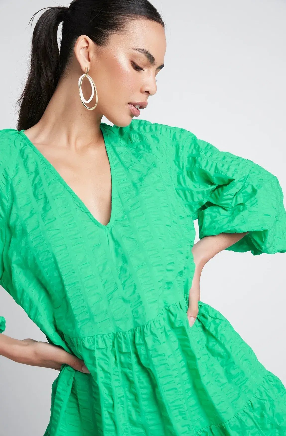 Sheike Eden Dress Green Size 8 photo 4