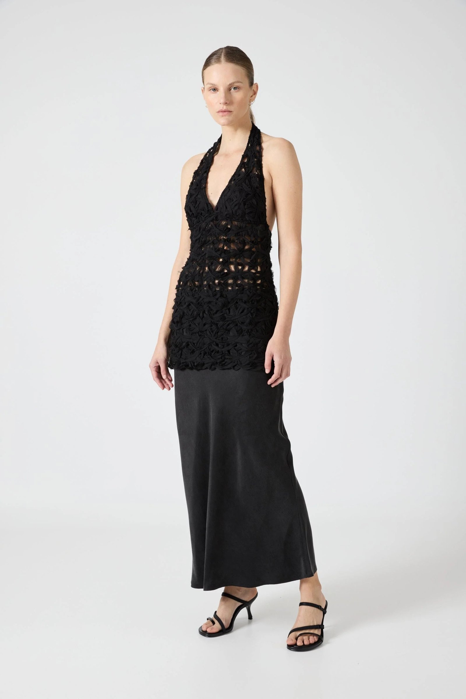 THIRD FORM ETHEREAL MAXI DRESS - BLACK photo 2