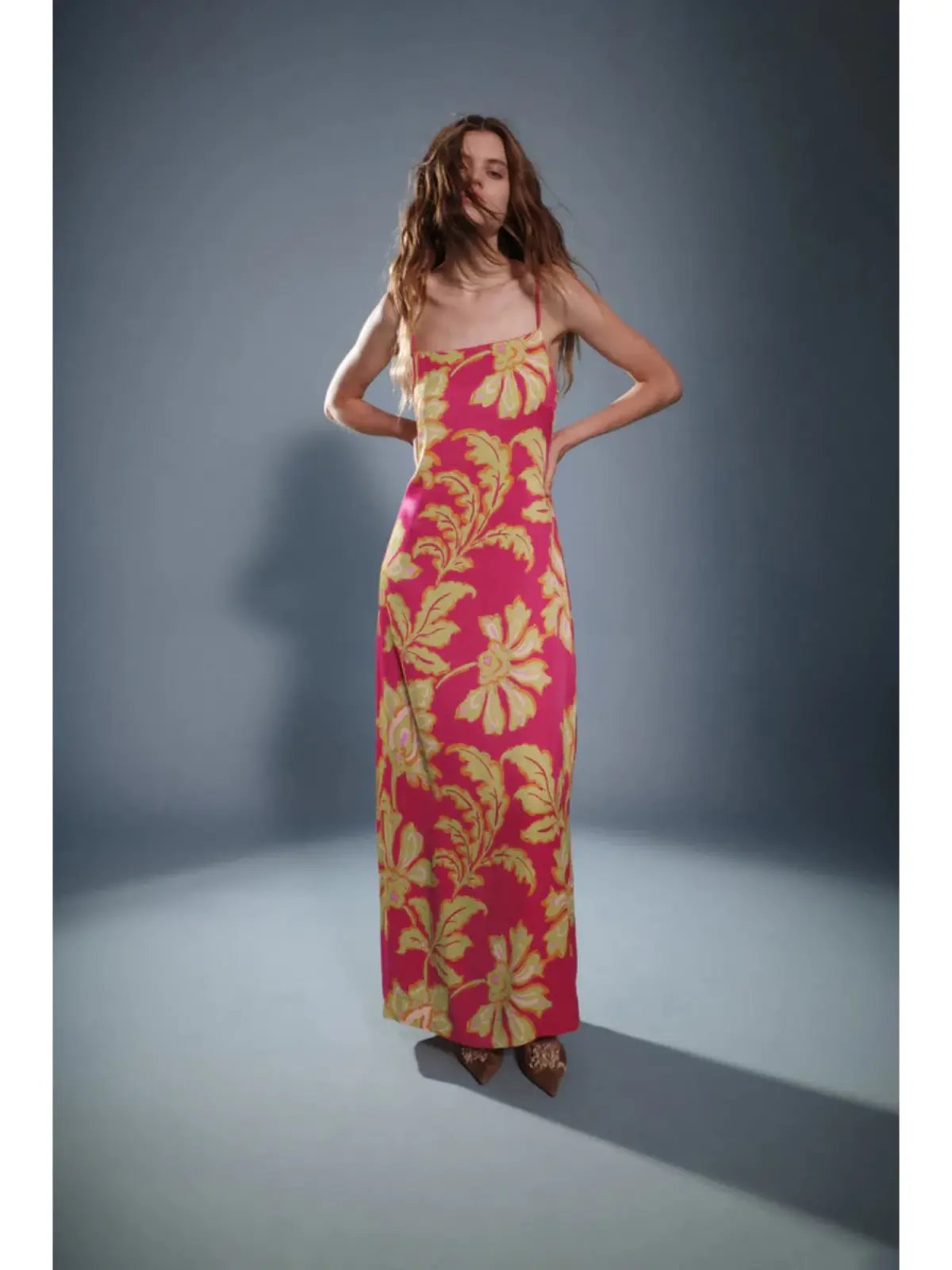 Hansen & Gretel Alchemy Dress in Fuschia Fern Print Size Small / AU 8 photo 4