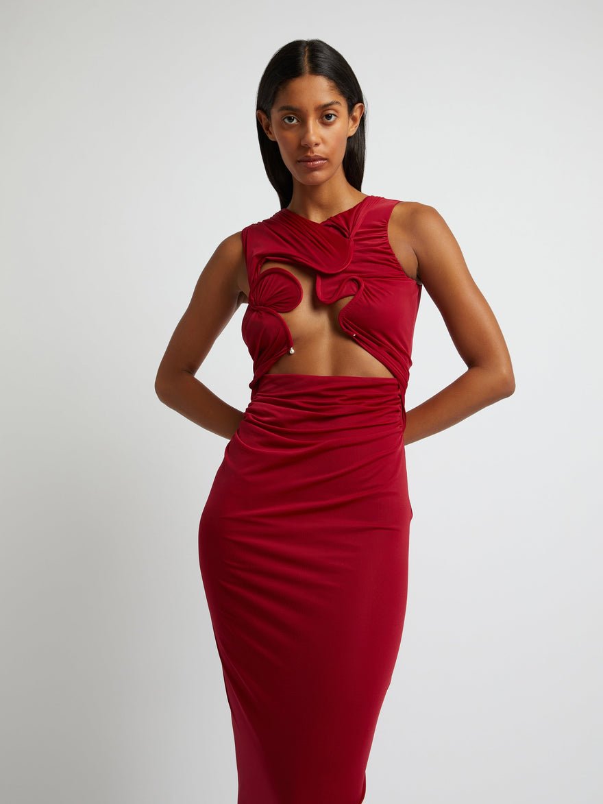 Christopher Esber Venus Tank Dress Cherry photo 3