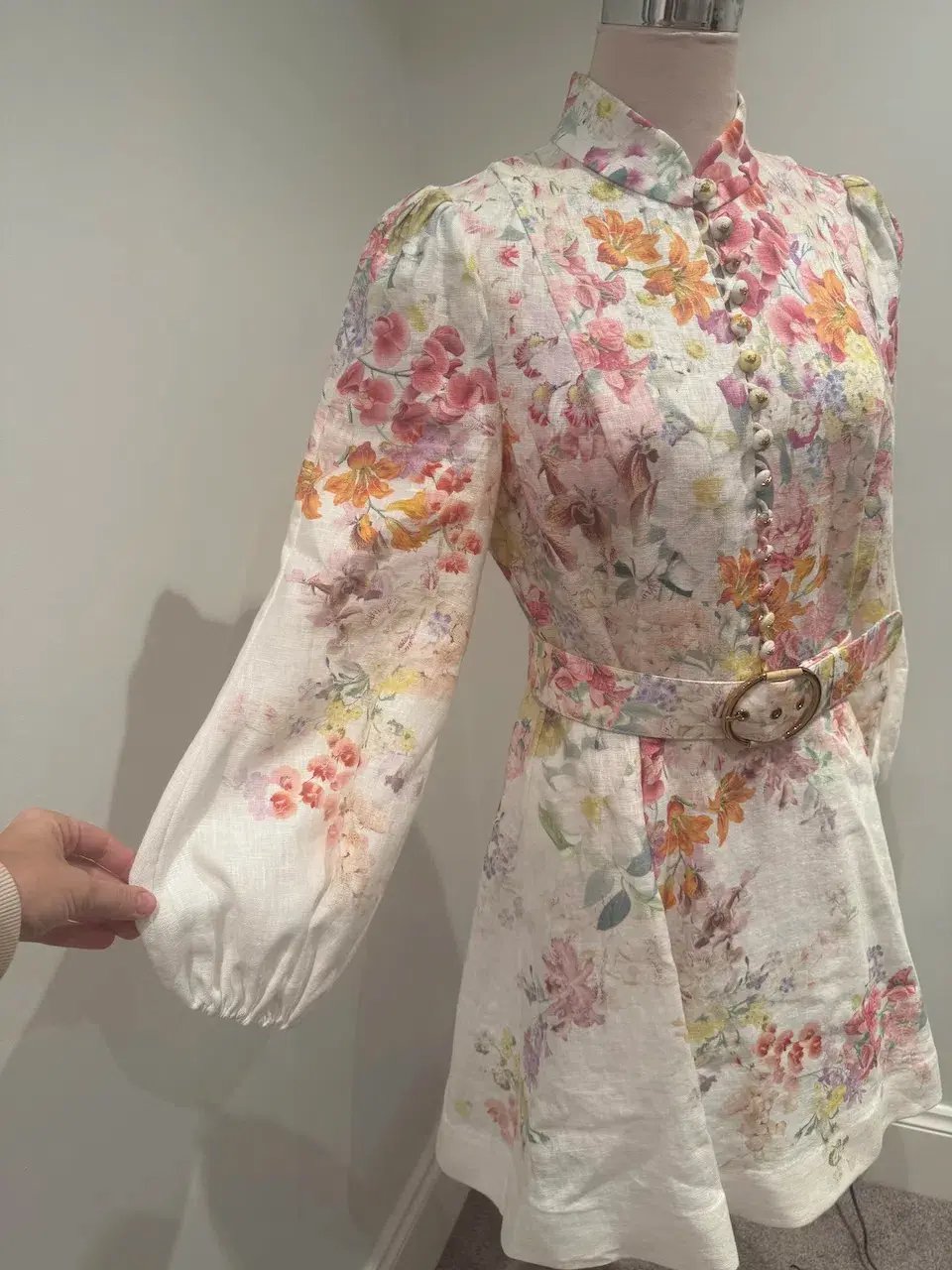 Zimmermann Natura Buttoned Mini Dress photo 3