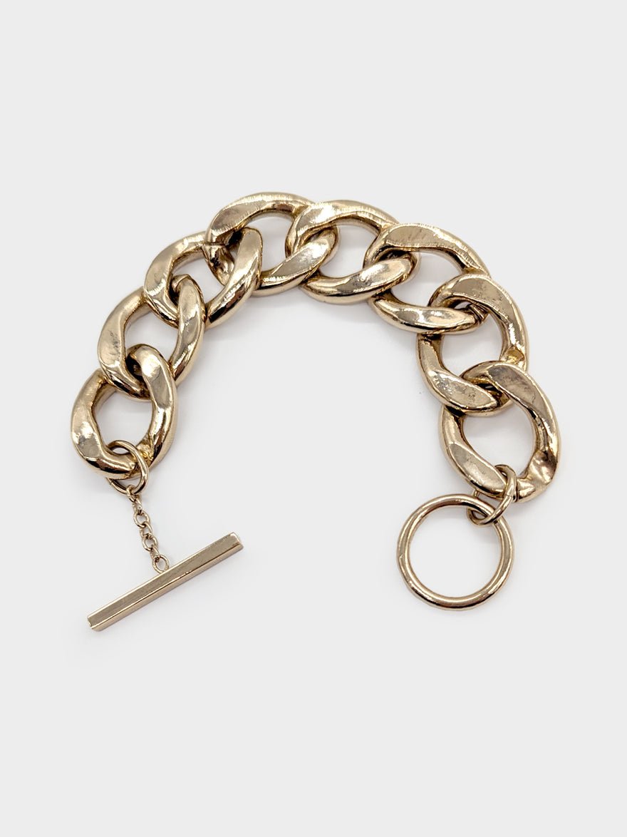 Saint Laurent Gold Chain Fob Bracelet photo 2
