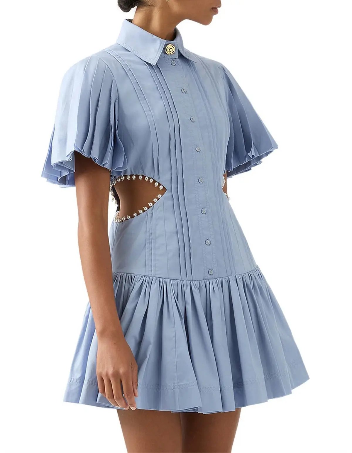 Aje Mythos Dress Blue Size 10 photo 3