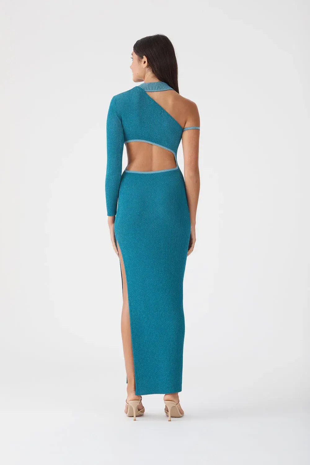 San Sloane Onix Metallic Knit Dress photo 3
